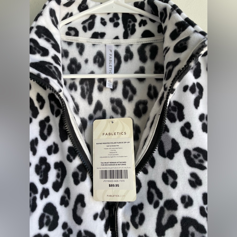 Fabletics Rayne Snow Leopard Printed Polar Fleece… - image 3